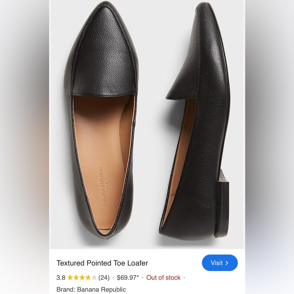 Banana Republic TEXTURED POINTED TOE LOAFER
